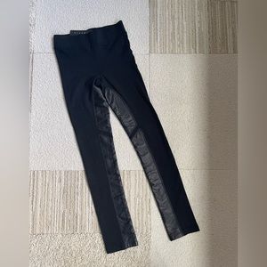 NWT Theory Leggings w/ faux leather